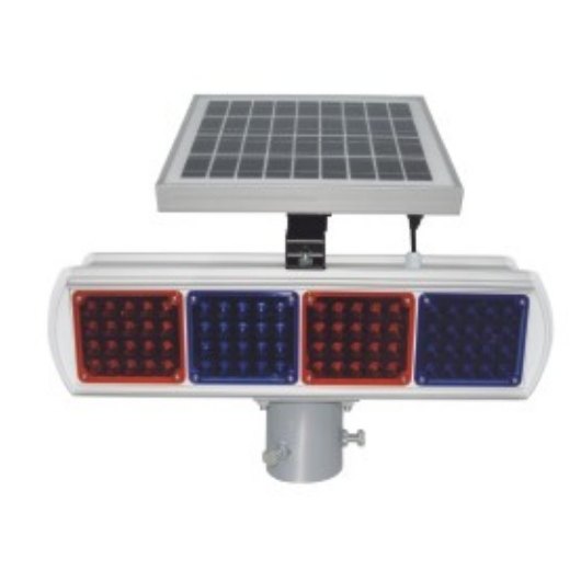 Aluminum Solar Flashing Warning Light 530×150 mm (4 LED Groups)