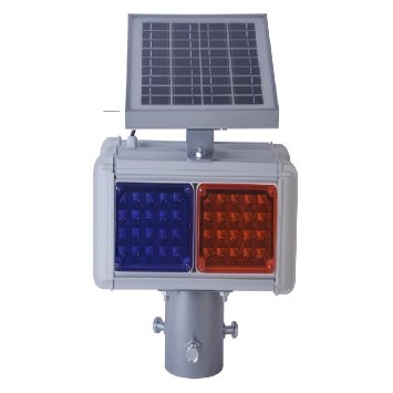 Classic Solar Flashing Warning Light 350×150 mm (2 LED Groups)