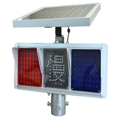 Solar SLOW-Character Flashing Warning Light 650×250 mm