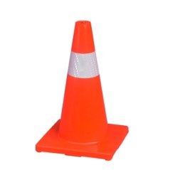30 cm Black-Base PVC Traffic Cone - image 2