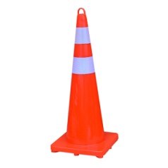90 cm PVC Traffic Cone (Double Sleeve)