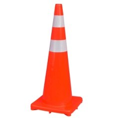 90 cm PVC Traffic Cone (Double Sleeve) - image 2