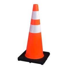 2.3 kg Black-Base PVC Traffic Cone (70 cm)