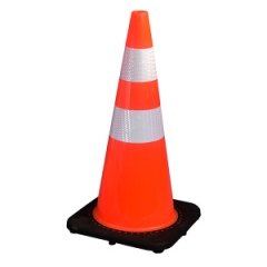 3.2 kg Black-Base PVC Traffic Cone (70 cm)