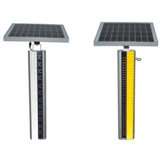 Solar Edge Delineator Post (Aluminum, 650 mm)
