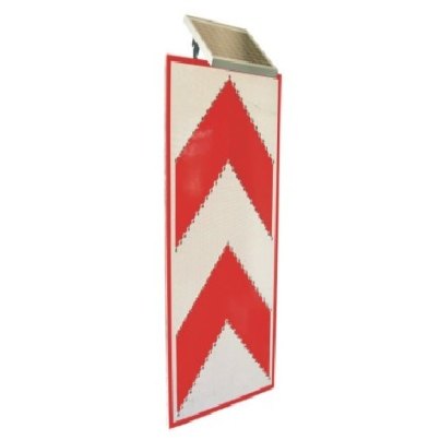 Solar Double Arrow Guidance Sign 1200×600 mm