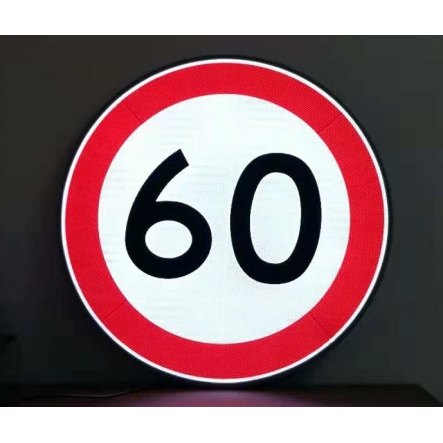 Fully Transparent LED-Backlit Sign Φ600/800/1000 mm