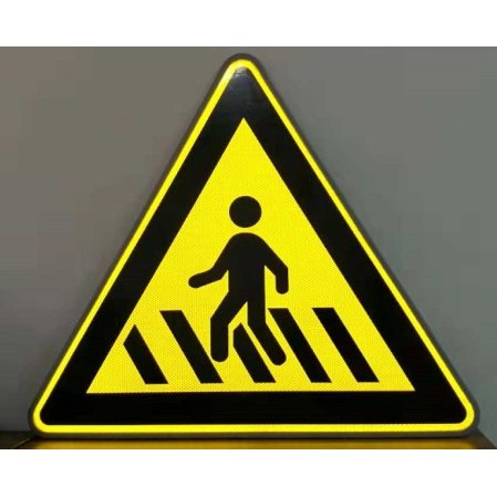 Triangular Fully Transparent LED-Backlit Sign