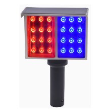 Solar Red-Blue Warning Lamp (24 LEDs)