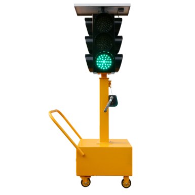 Solar Mobile Traffic Signal 200 mm (3 Heads, 3 Colors)
