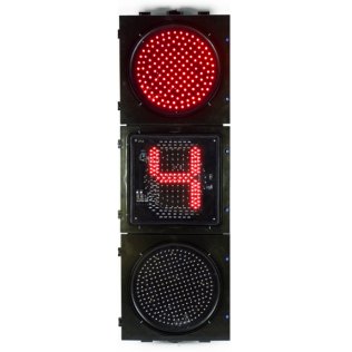 Full-Ball LED Signal Head 400 mm with Countdown
